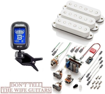 EMG MAVERICK FIVE RA-5 RETRO ACTIVE WHITE SINGLE COIL SET ALNICO 5 MAGNET(TUNER)