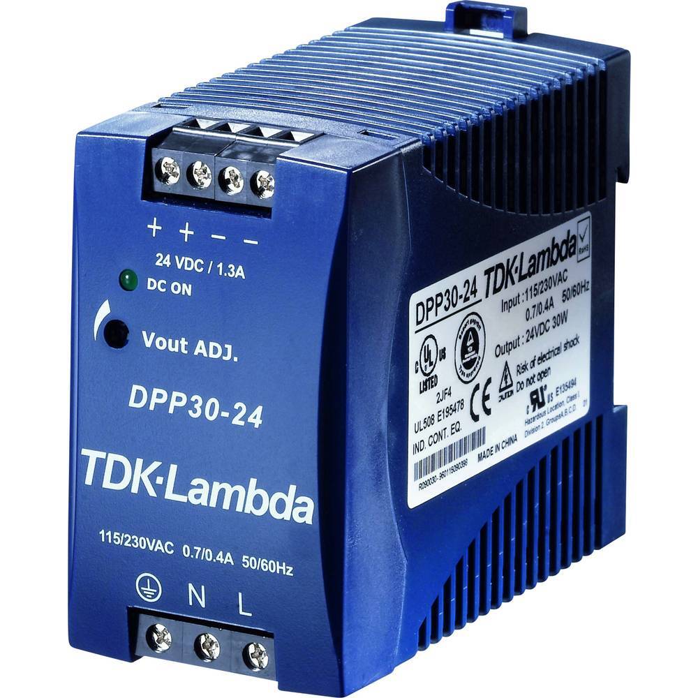 TDK-Lambda DPP30-24 Alimentatore per guida DIN 24 V/DC 1.3 A 30 W Num. uscite:1