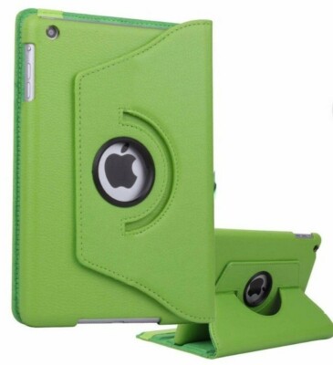 360 Rotating Shockproof Leather Case For IPad Air 1/2, IPad Mini 1/2/3/4/6/7 - With Stand