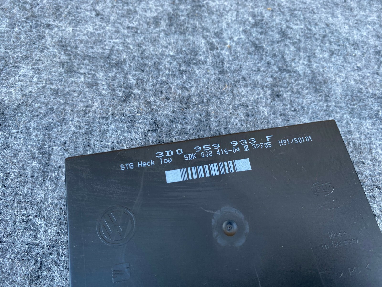 BENTLEY CONTINENTAL GT COMFORT DOOR HANDLE CONTROL MODULE 3D0959933 OEM (04-10)