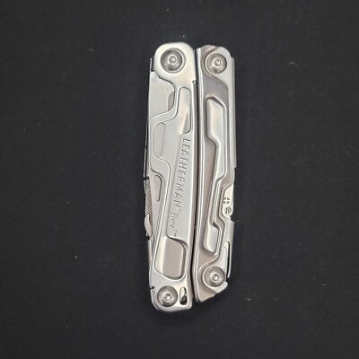 Leatherman Rev 3.8'' Stainless Steel Multi-Tool W/Carry Clip Very Nice USED Tool