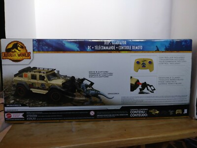 Matchbox Jurassic World Dominion Jeep Gladiator R/C Con Dracore, Veicolo Radiocomandato 6 Pollici