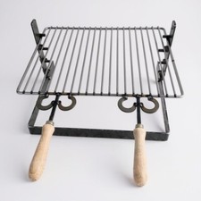 BISTECCHIERA GRATICOLA CON BASE APPOGGIO E ALTEZZA REGOLABILE CM 50x36