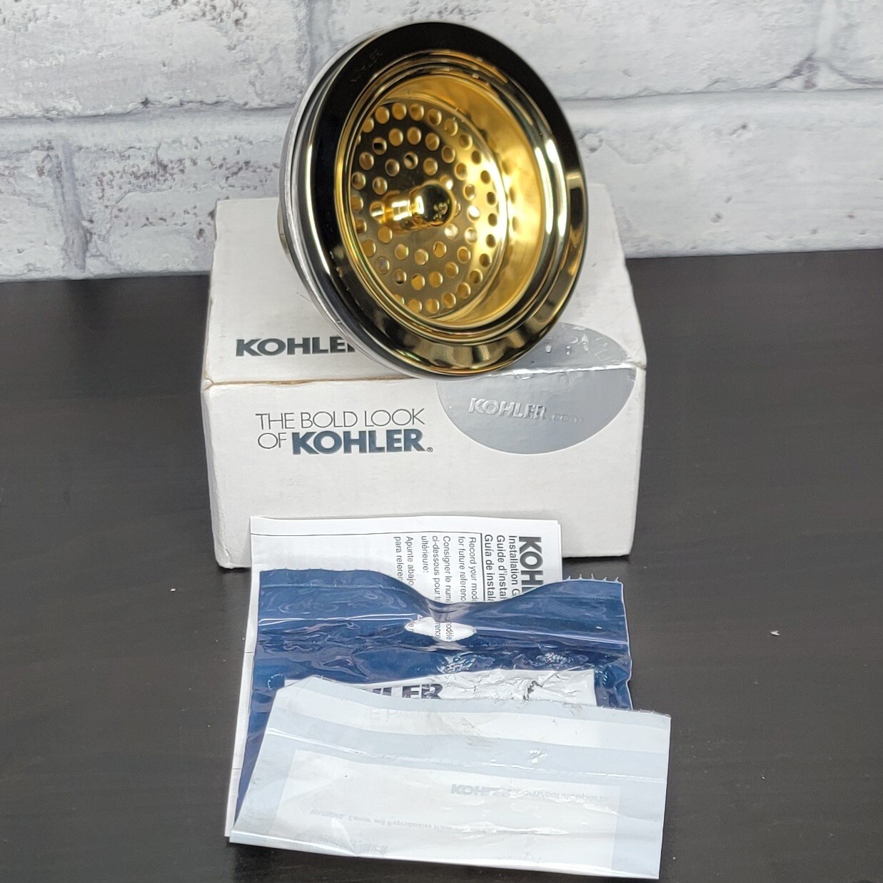 Kohler 8799PB Duostrainer Sink Drain And Strainer Basket Vibrant