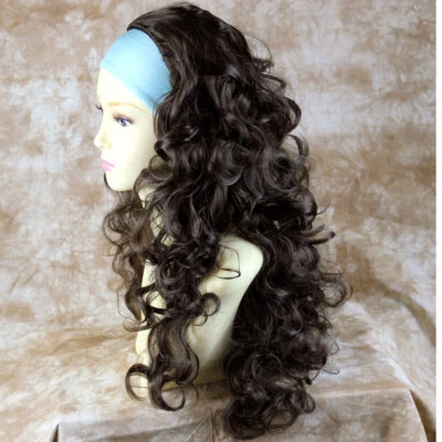 Wiwigs lockig 3/4 Herbst lang lockig Lagenlook schwarz, blond, braun, rot Halbperücke