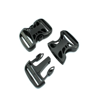 M-TEILE-STORE 5 Steckschnallen 38mm grade Kunststoffschnalle Steckverschluss Schnalle