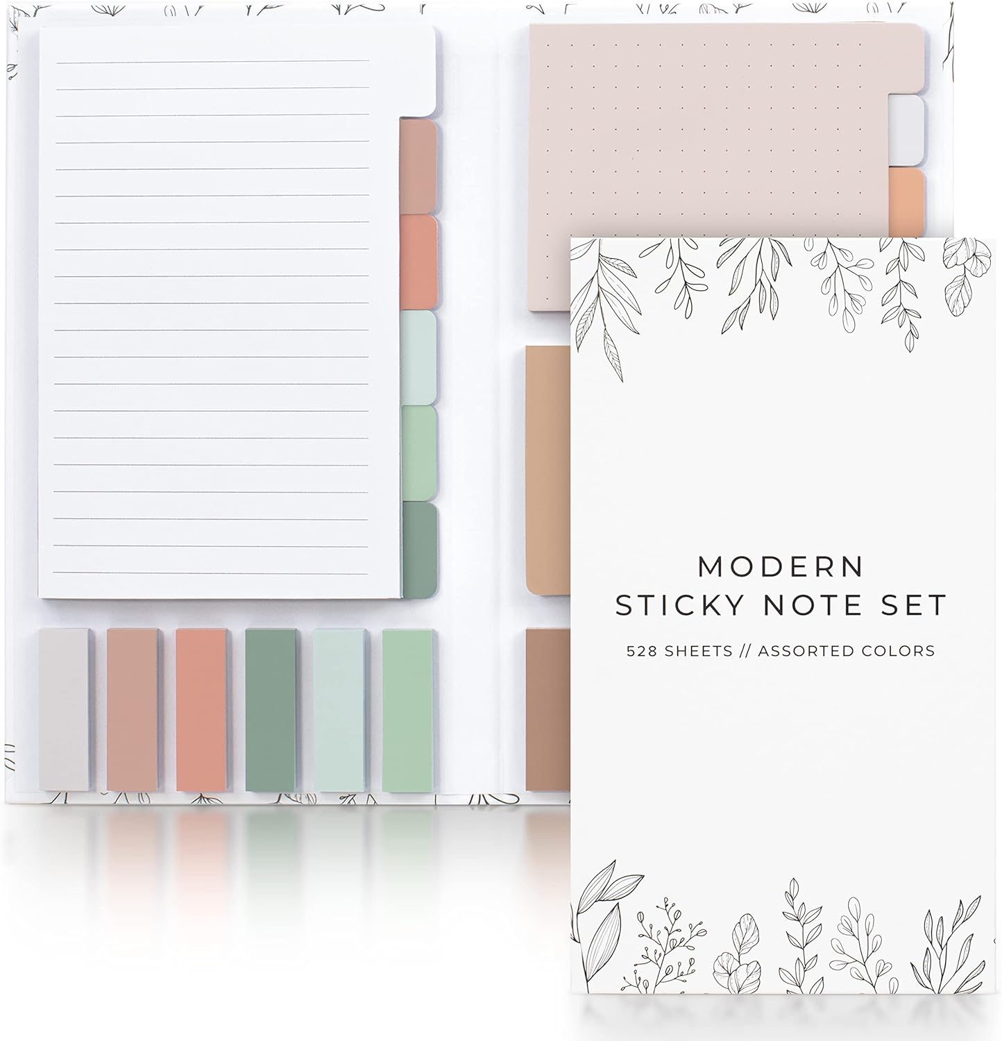 Pastel Sticky Notes Set of 528 with Tabs for Bible Study and Organization-image