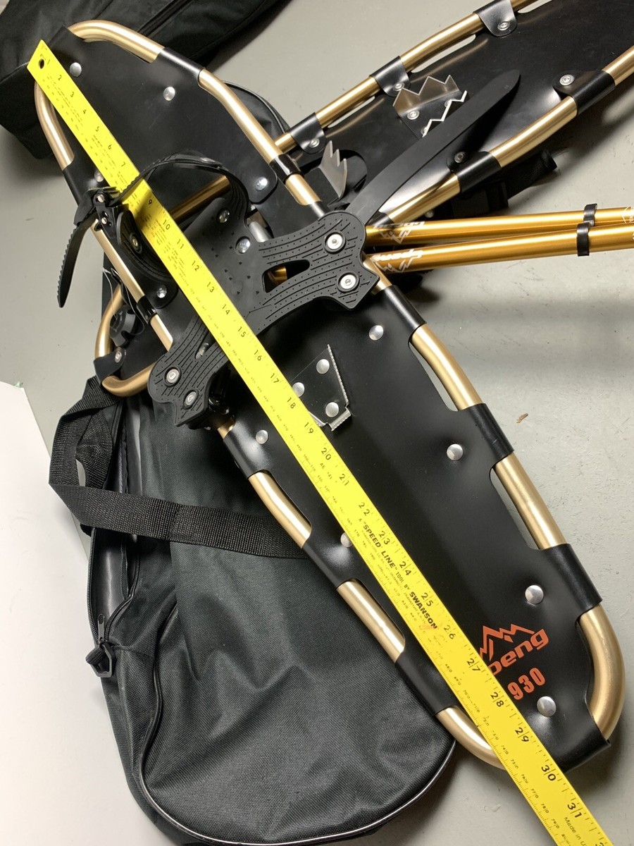New Gpeng 930 Terrain Snowshoes Men Women Youth 30 Inch Gold  display picture 1