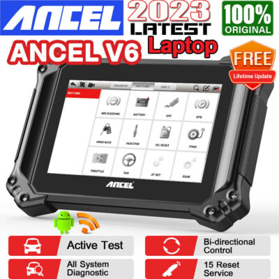 Ancel V6 BT Profi KFZ Diagnosegerät Auto OBD2 Scanner ALLE SYSTEM TPMS DPF