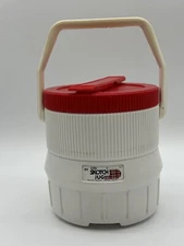Vintage The Little Skotch Jug Red White Hamilton Kansas Scotch Plastic Thermos 