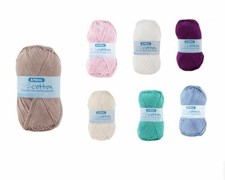 Patons 100% Cotton Yarn - Double Knitting - Crochet x 100g Ball Mercerized 