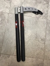 new ATA KARATE TAEKWONDO blackWeapons PAIR Ssahng Nat Kamas 15" Inch Adult BLACK