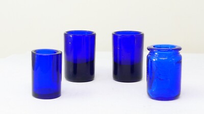 Kobaltblau Glaseinsätze für Salze Gewürzhalter Ersatz Set