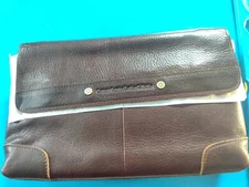 Contacts Mens Clutch Bag Large Capacity Men's Wallet  Crazy Horse Leather...