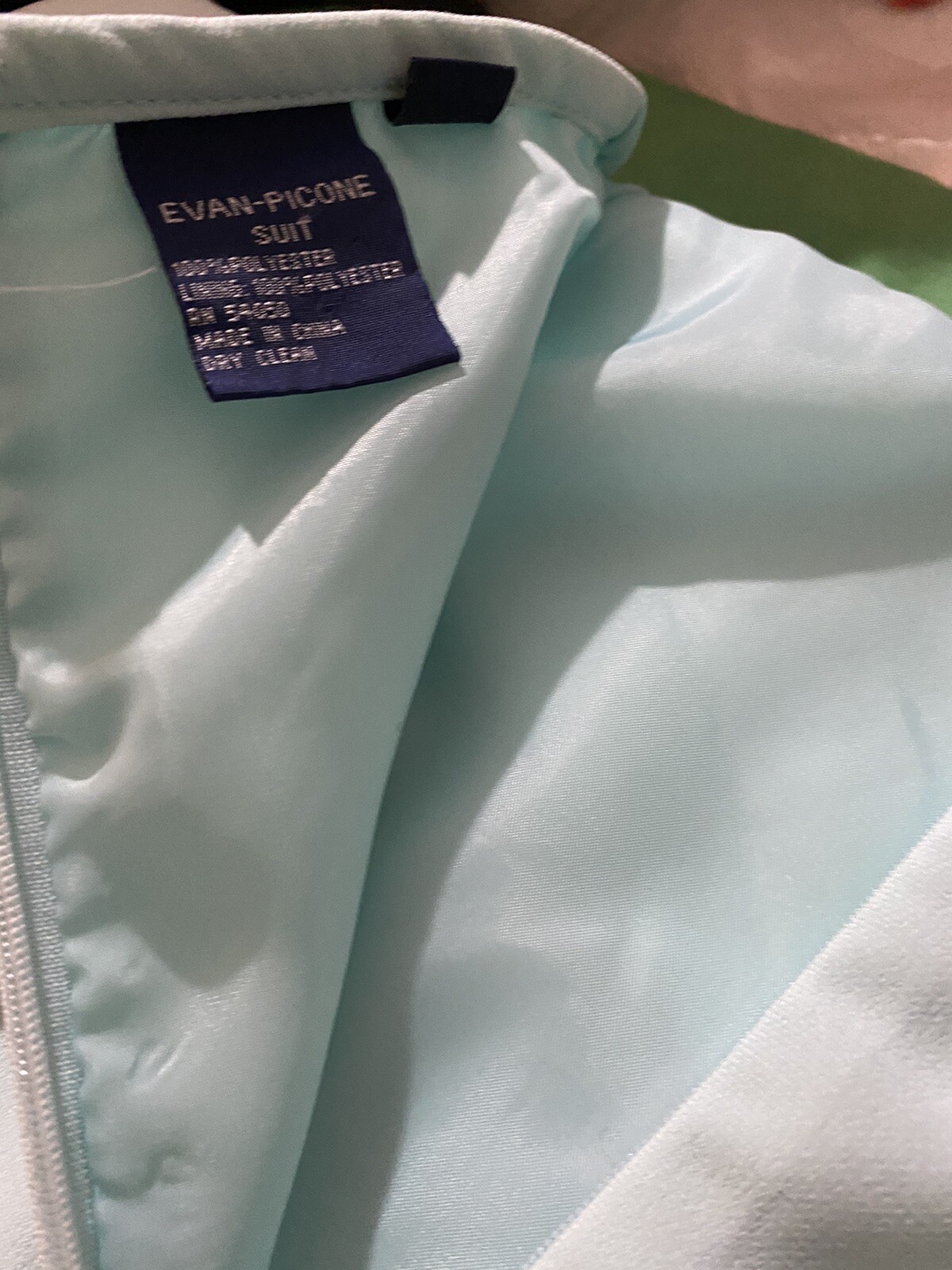 Evan Picone Suit Woman vest and skirt size 18 green color 2 pieces good ...