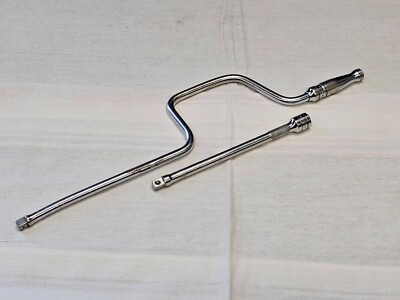 Snap-on Speed Socket Wrench 3/8'' Drive F4LA 8'' Knurled Extension FXK8 USA