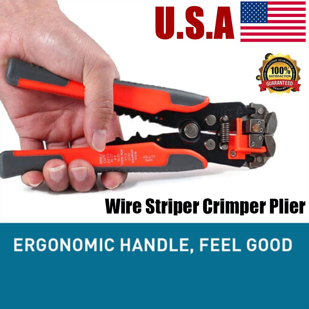Professional Wire Striper Crimper Pliers  AutomaticCutter Stripper Terminal Tool