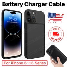 For iPhone 15 14 13 12 11 8 Battery Charging Case Phone Cover Power Bank Charger
