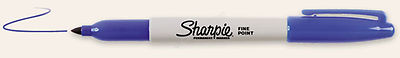 Sharpie blau feine Spitze Kugelspitze Permanent Marker Stifte - 1 2 5 10 20