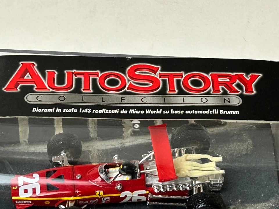 Brumm Auto Story 1:43 Scale Diecast 1968 Ferrari 312 GP, Jacky Ickx with Box #1 - Image 2 of 4