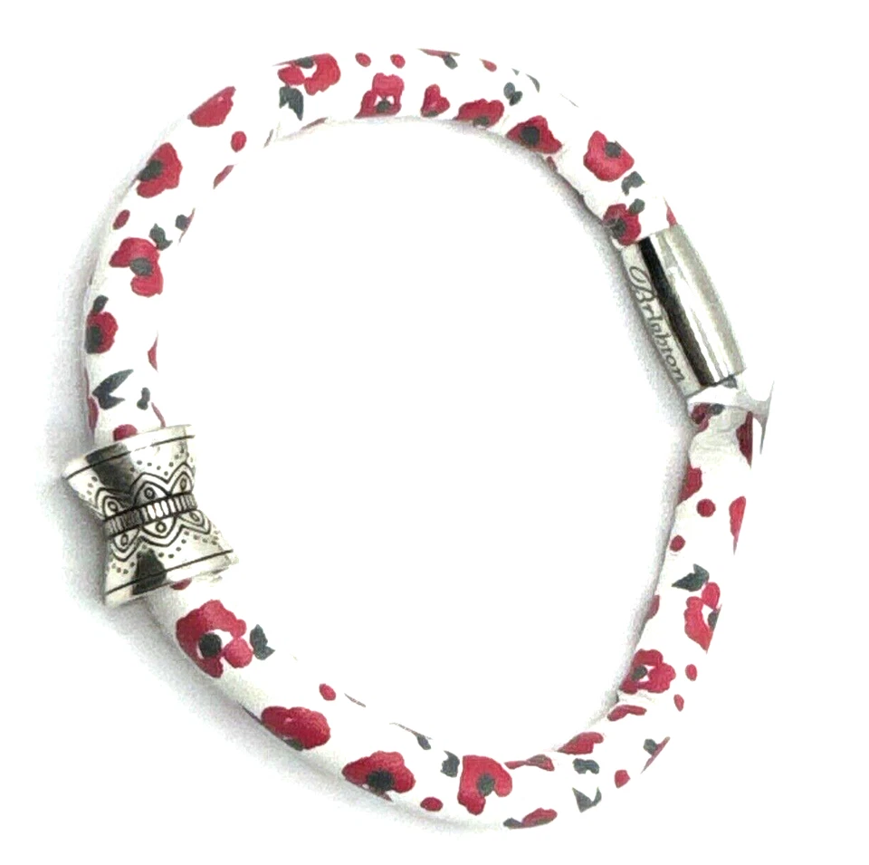Brazalete de cuero Brighton Field of Poppies Flowers Woodstock 8 pulgadas nuevo con etiquetas + Marrakech Foto 4 de 4