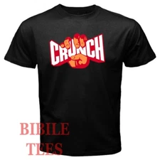 Crunch Fitness Gym Men's Black Size S to 5XL