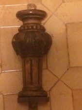 VECCHIO CAPITELLO IN LEGNO INTAGLIATO 28 cm  SOLID WOOD CARVED CAPITAL  vintage