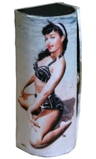 Bettie Page Beach Bettie LIPSTICK CASE With Mirror And Snap Closure