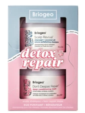 NEW Briogeo Detox + Repair Value Set, Scalp Revival Scalp Scrub 16 Oz