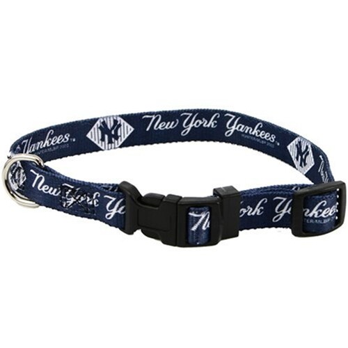 New York Yankees Pinstripe Logo MLB Adjustable Nylon Pet Dog