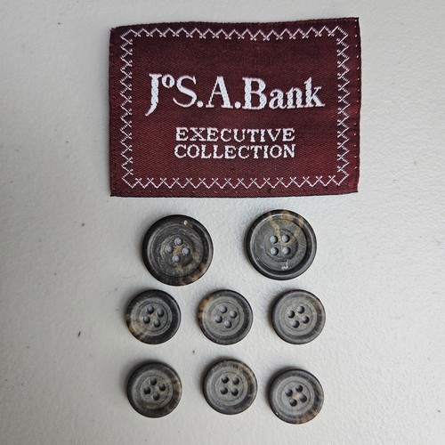 Jos A Bank Executive Collection Replacement Suit Buttons Tortoiseshell 4-Hole