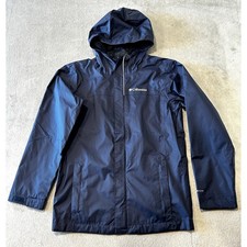 Columbia Kid's Unisex Switchback II Waterproof Jacket Black Youth Medium 10-12 