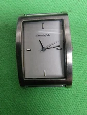 Kenneth Cole Leather Band Square Quartz Ladies Watch KC1024 No Band New battery