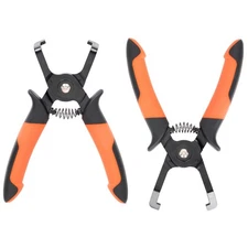 PLATATO 2PCS Disconnect Pliers Set EVAP and Fuel Line 85°&40°, Black, Orange 