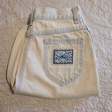 Vintage Y2K Chic Jean Shorts Misses Junior Size 16 Reg Acid Wash Blue Faded