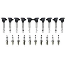 Eldor 10 Ignition Coils NGK Iridium IX Spark Plugs Kit for Audi RS5 5.2L V10