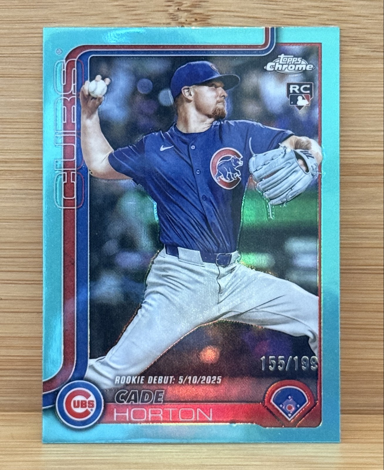 2025 Topps Chrome Update Series - Rookie Debut Cade Horton #USC102 Aqua /199
