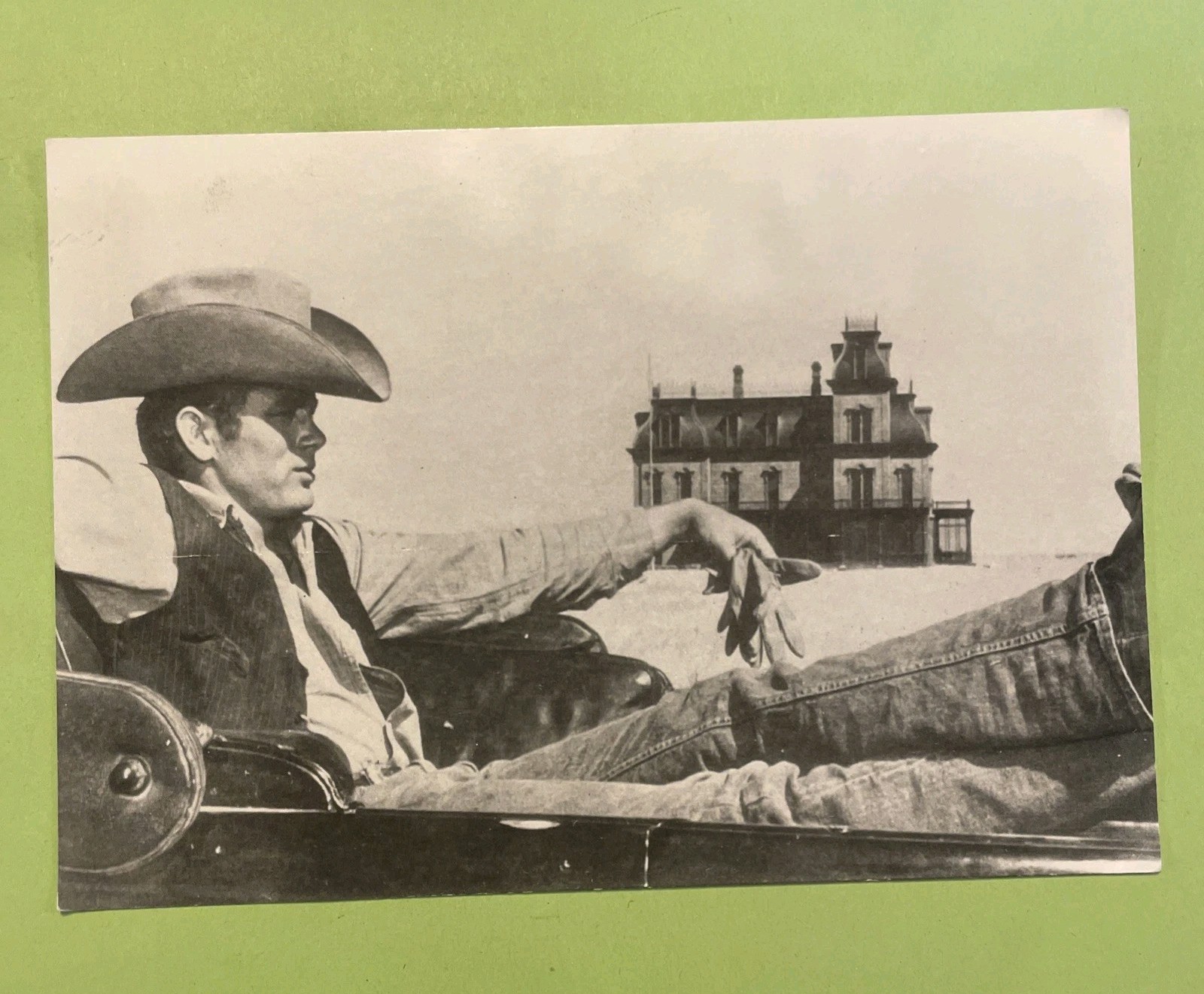 JAMES DEAN RUOLO COWBOY JETT RINK CARTOLINA DA COLLEZIONE MAI SPEDITA