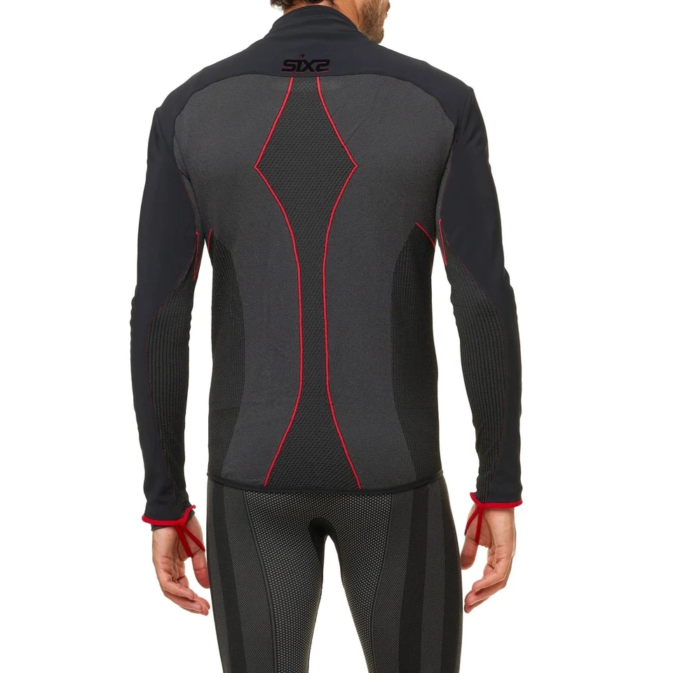 Maglia Tecnica da Uomo Sixs Midlayer WTJ-V3 Black - Imagen 4 de 4