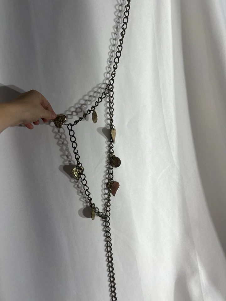 Винтажный 35-дюймовый латунный металлический монетный ремень - Изображение 3 из 4