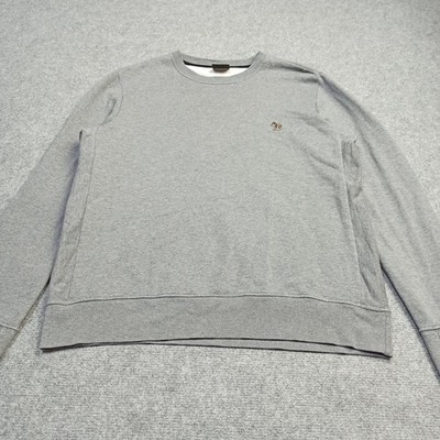 Paul Smith Herren Zebra Sweatshirt Größe L Grau Rundhals Organisch Pullover