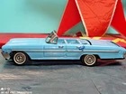 VINTAGE TOY CAR SEDAN CONVERTIBLE MF 748 FRICTION 60's CHINA OPEN CLOSING TRUNK
