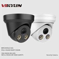 VIKYLIN 8MP 4K IP Camera Human Vehicle Detection Full Color F1.0 Built-in Mic US