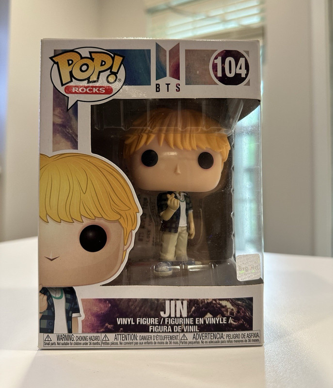 Funko Pop! Rocks BTS Jin Pop! Vinyl Figure #104 Boxed