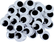 240Pcs Googly Eyes with Self-Adhesive Black White Small Plastic Wiggle Sticke...