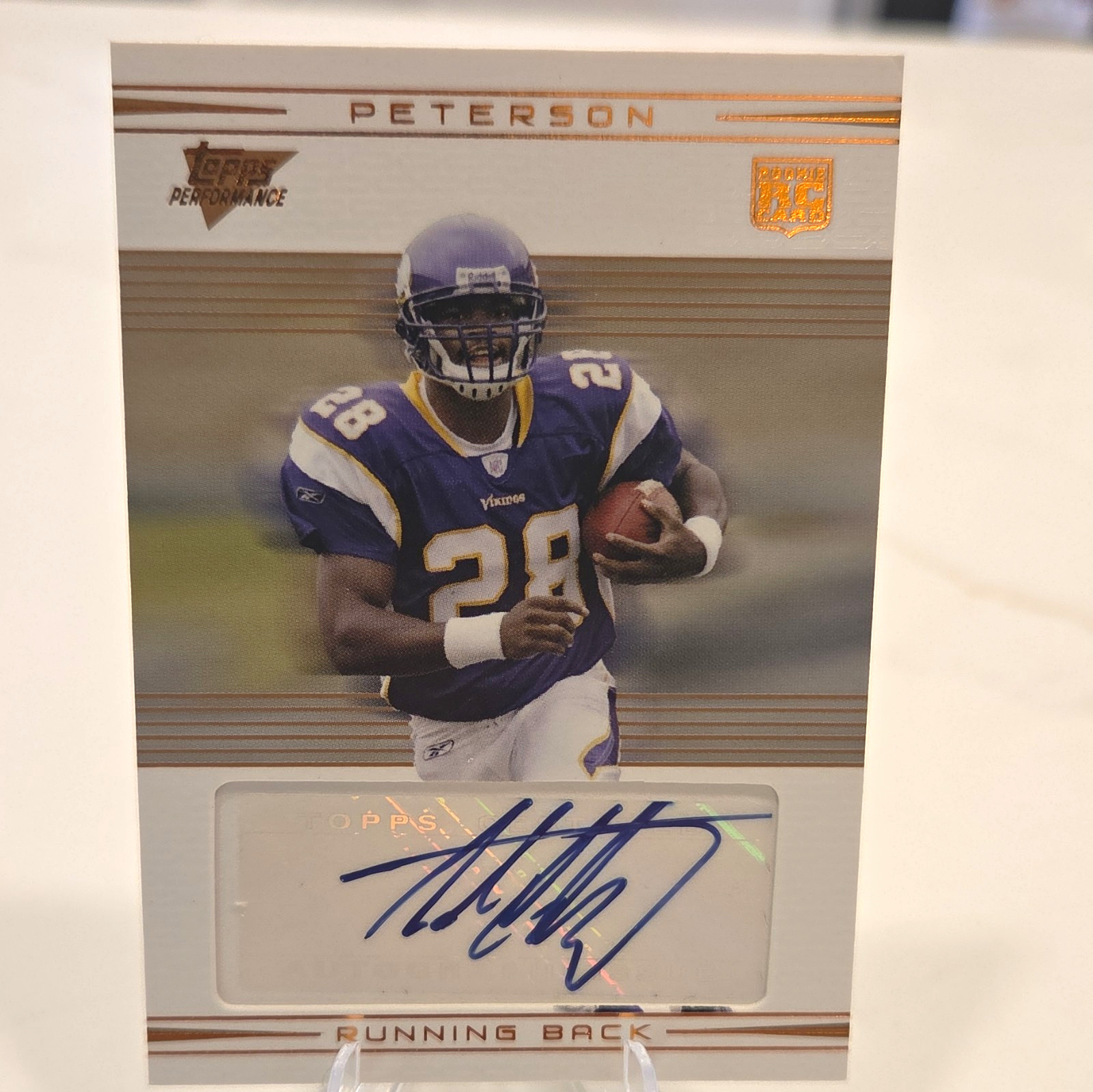 Topps 2007 Co-Signers Adrian Peterson Vikings Rookie Auto RA-AP 29/99