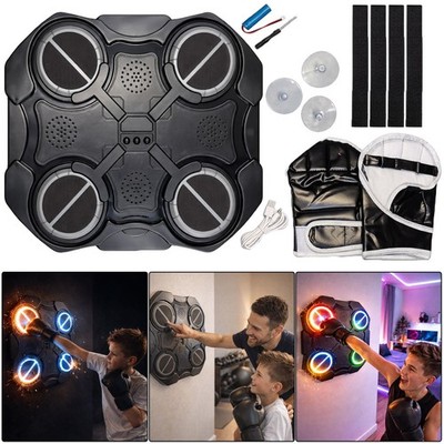 Boxziel 4 Pad LED Trainer Bluetooth Punch Training Wand Set mit Handschuhen