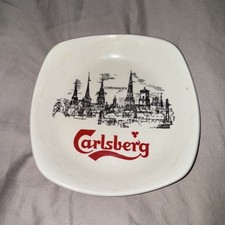 Brewerania: Small Ceramic Carlsberg Ash Tray 14x14cm