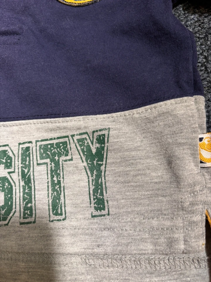 Vintage Sesame Street Rugby Shirt/Jeans Outfit 3-6 Months 1990s Sports - Image 3 of 4