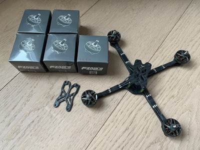 9x FPV T-Motor F40PRO IV KV2400 Grey | 2 4S | NEU OVP | + 5mm Race Mono-Frame